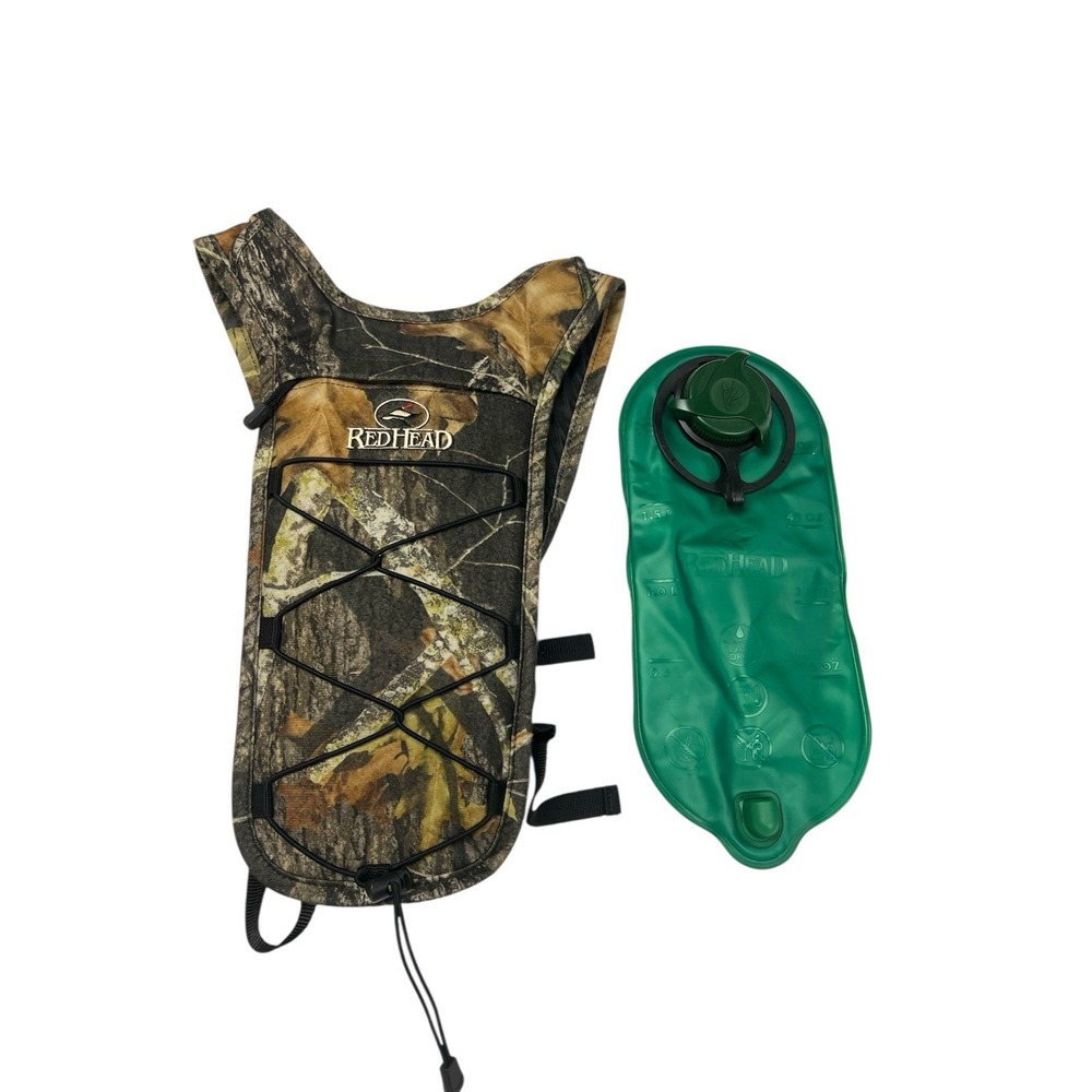 Redhead Camo Camelbak water Backpack Hydration Camouflage Hunt Hike No Tube